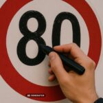 Schild manipuliert